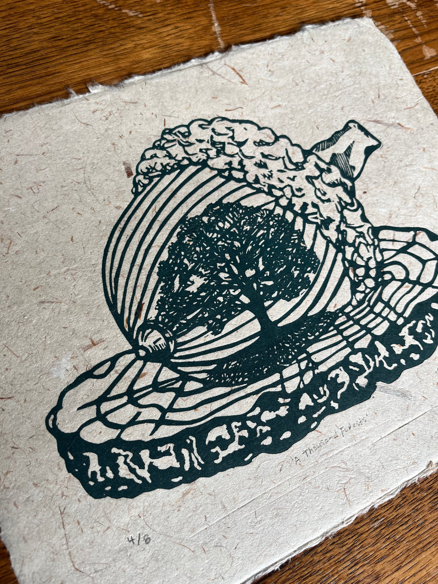 '1000 Forests' Limited Edition Linocut Print