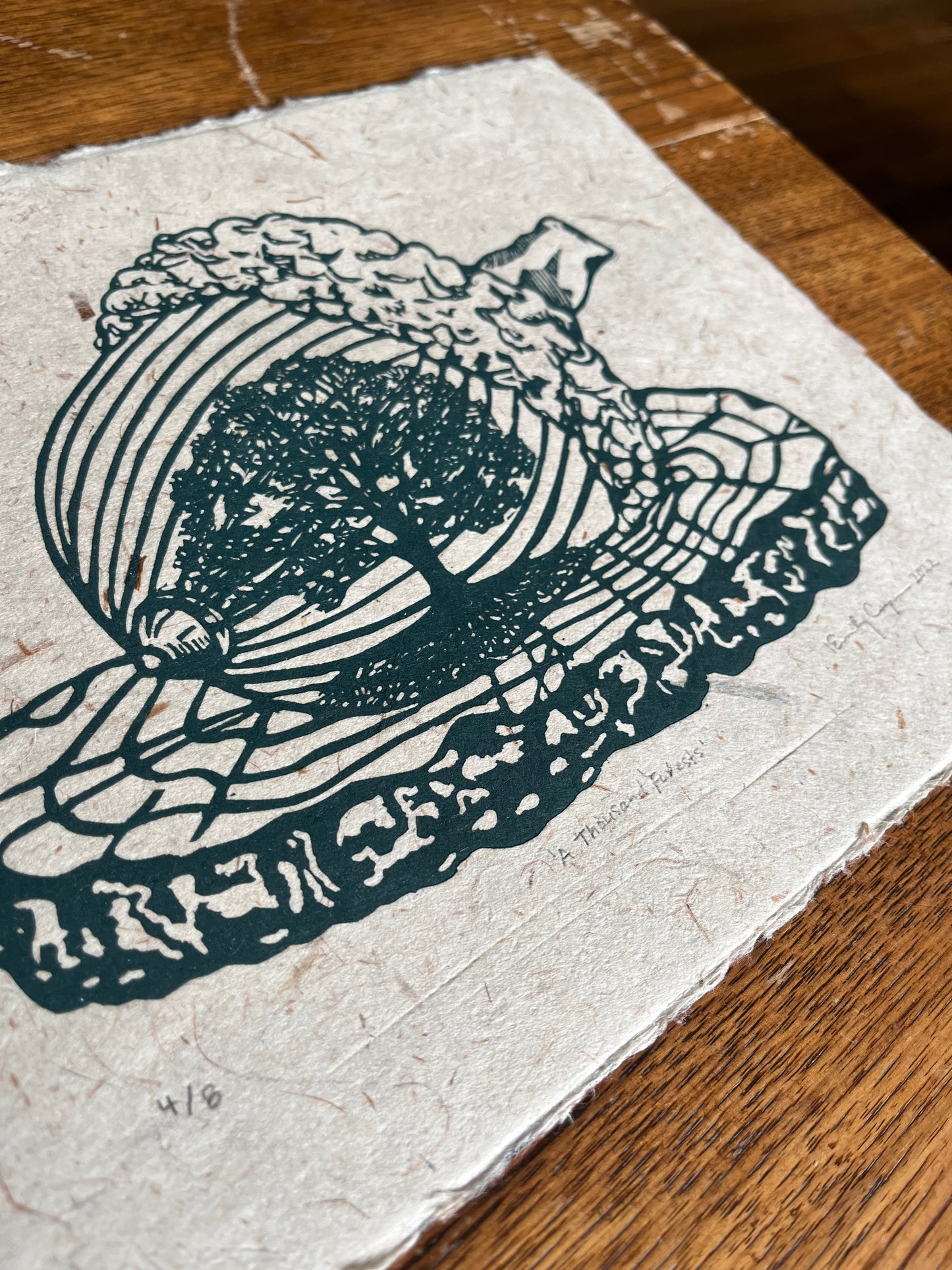 '1000 Forests' Limited Edition Linocut Print