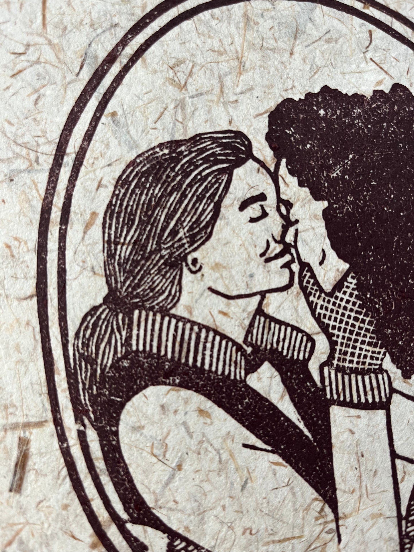 "We Fell in love in October" Limited Edition Linoleum Block Print