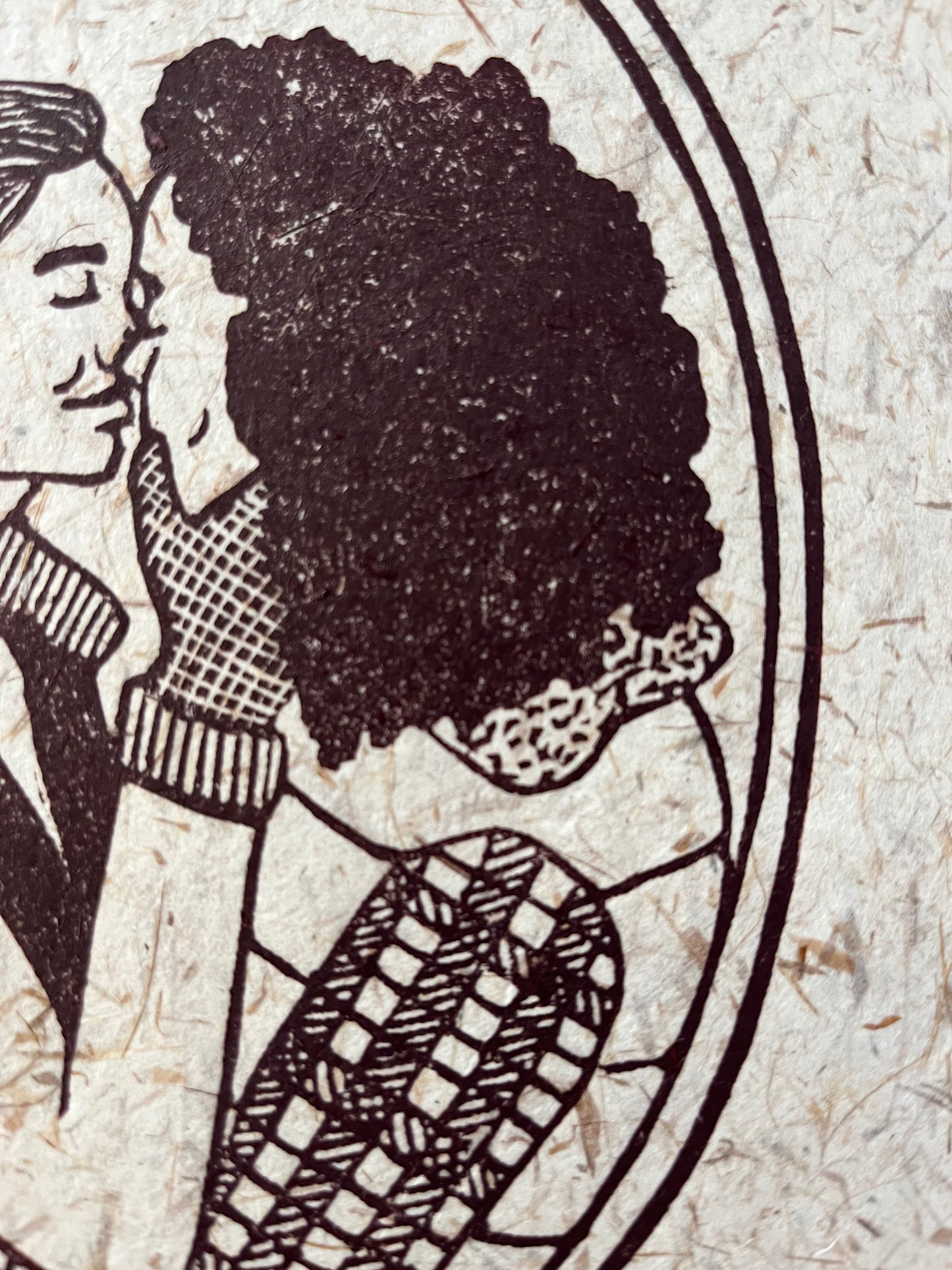 "We Fell in love in October" Limited Edition Linoleum Block Print