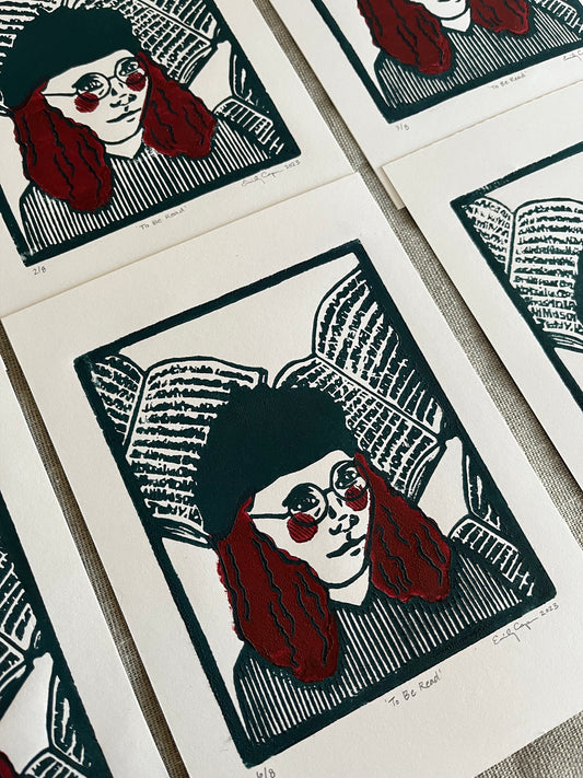 ‘To Be Read’ Multi Block Limited Edition Lino Print