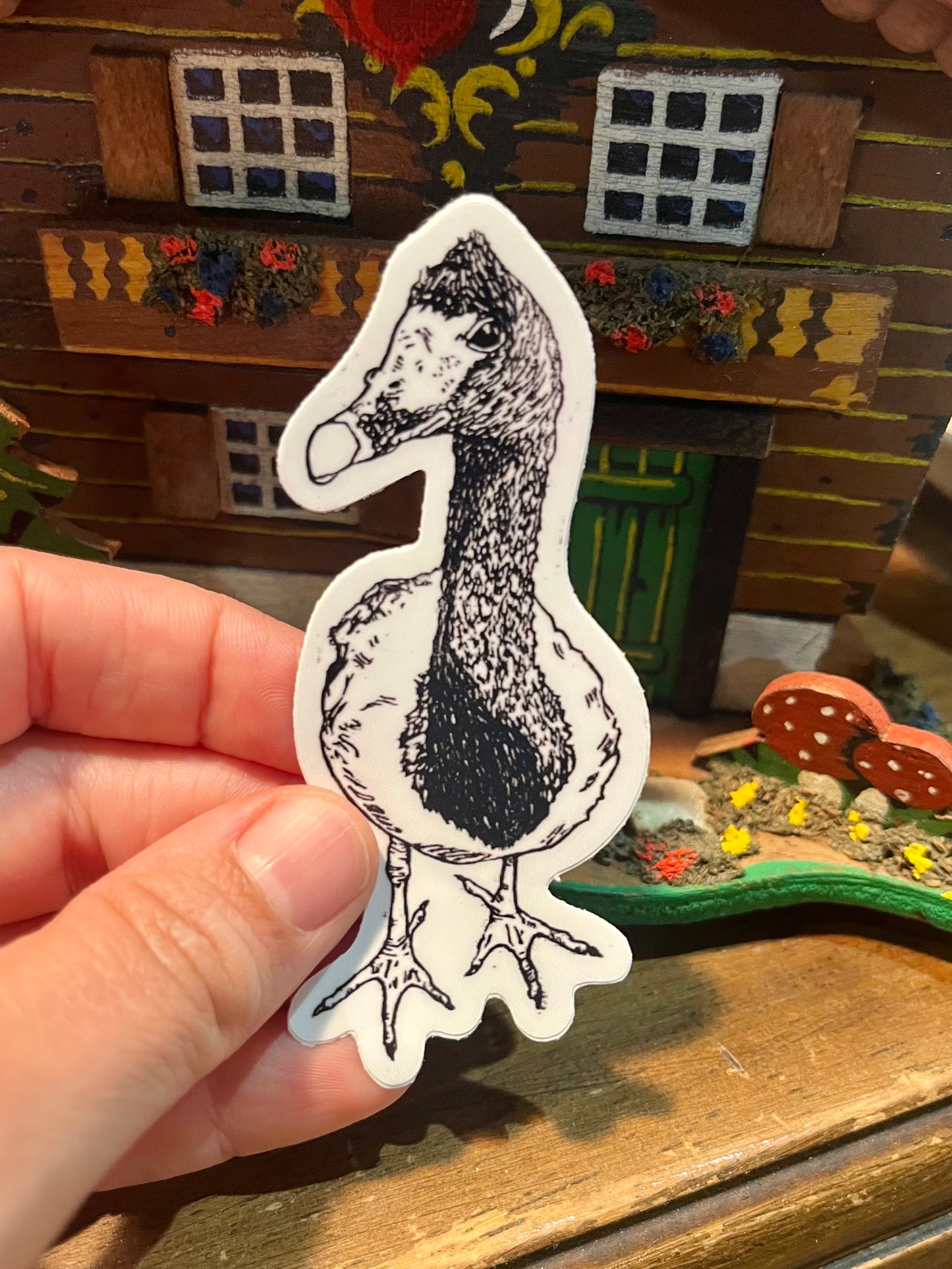 Stickers - Waterproof Adhesive, UV Laminate - Designs from Linoleum Block Prints