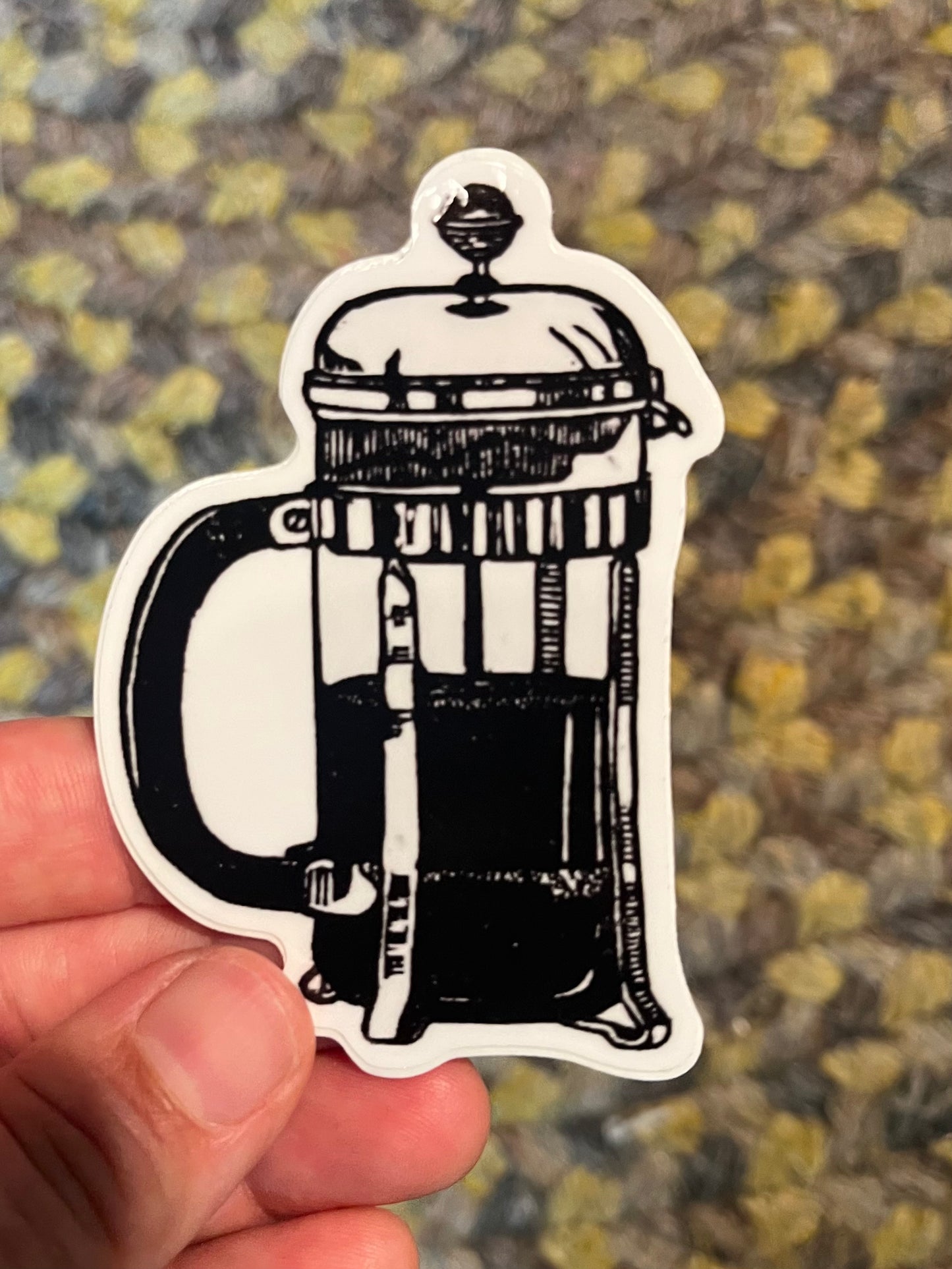 Stickers - Waterproof Adhesive, UV Laminate - Designs from Linoleum Block Prints