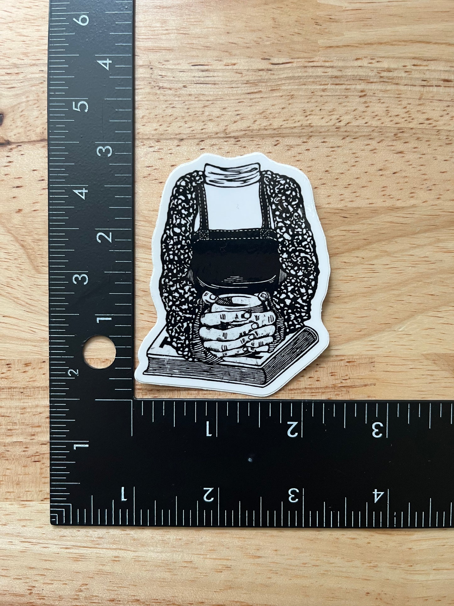 Stickers - Waterproof Adhesive, UV Laminate - Designs from Linoleum Block Prints