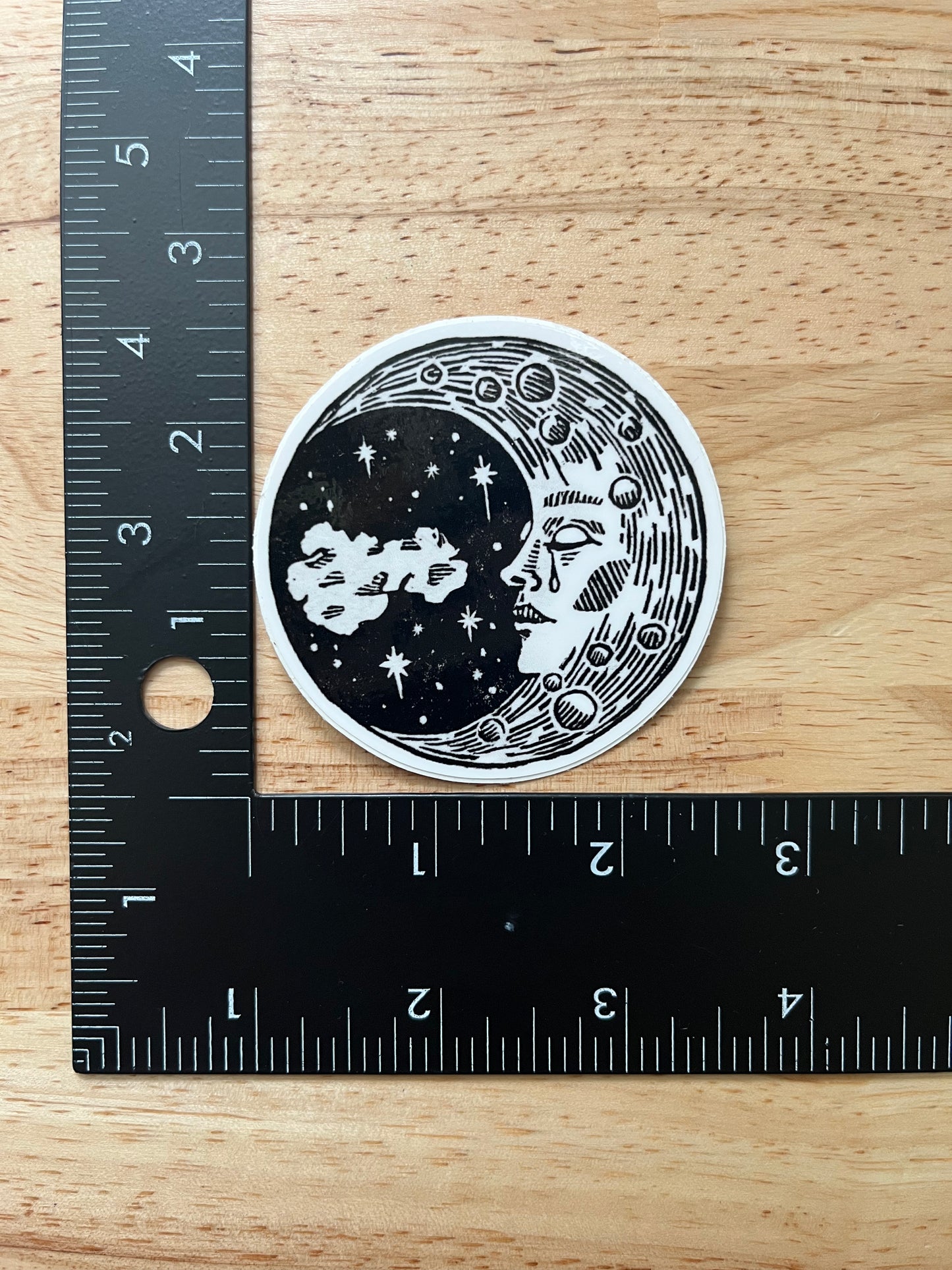 Stickers - Waterproof Adhesive, UV Laminate - Designs from Linoleum Block Prints