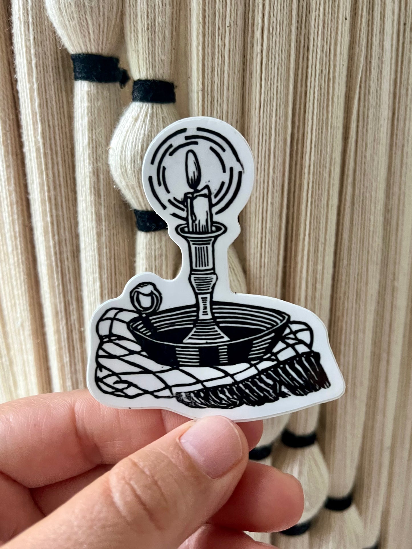 Stickers - Waterproof Adhesive, UV Laminate - Designs from Linoleum Block Prints
